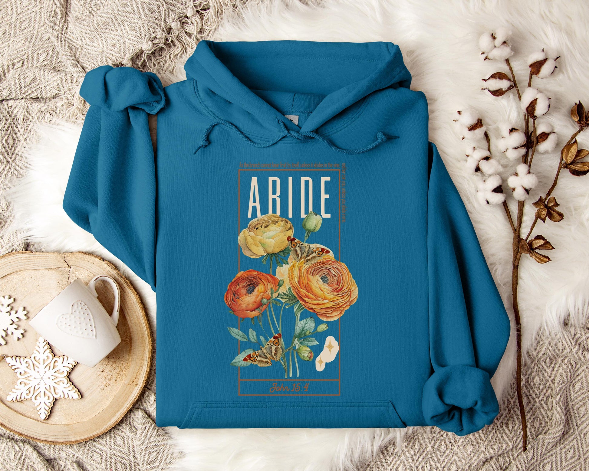 As The Branch Cannot Bear Fruit By Itself Unless It Abides In The Vine Hoodie