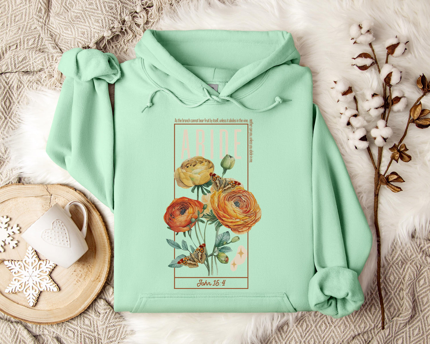 As The Branch Cannot Bear Fruit By Itself Unless It Abides In The Vine Hoodie