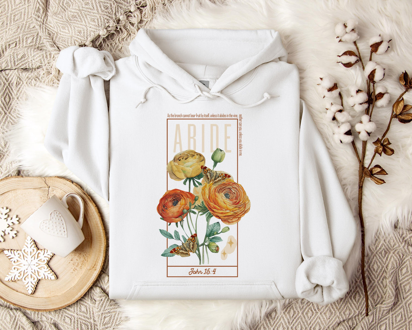 As The Branch Cannot Bear Fruit By Itself Unless It Abides In The Vine Hoodie