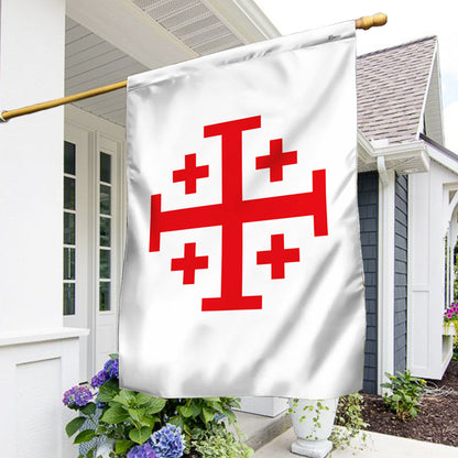 Jerusalem Catholic Cross Flag Crusader Flag