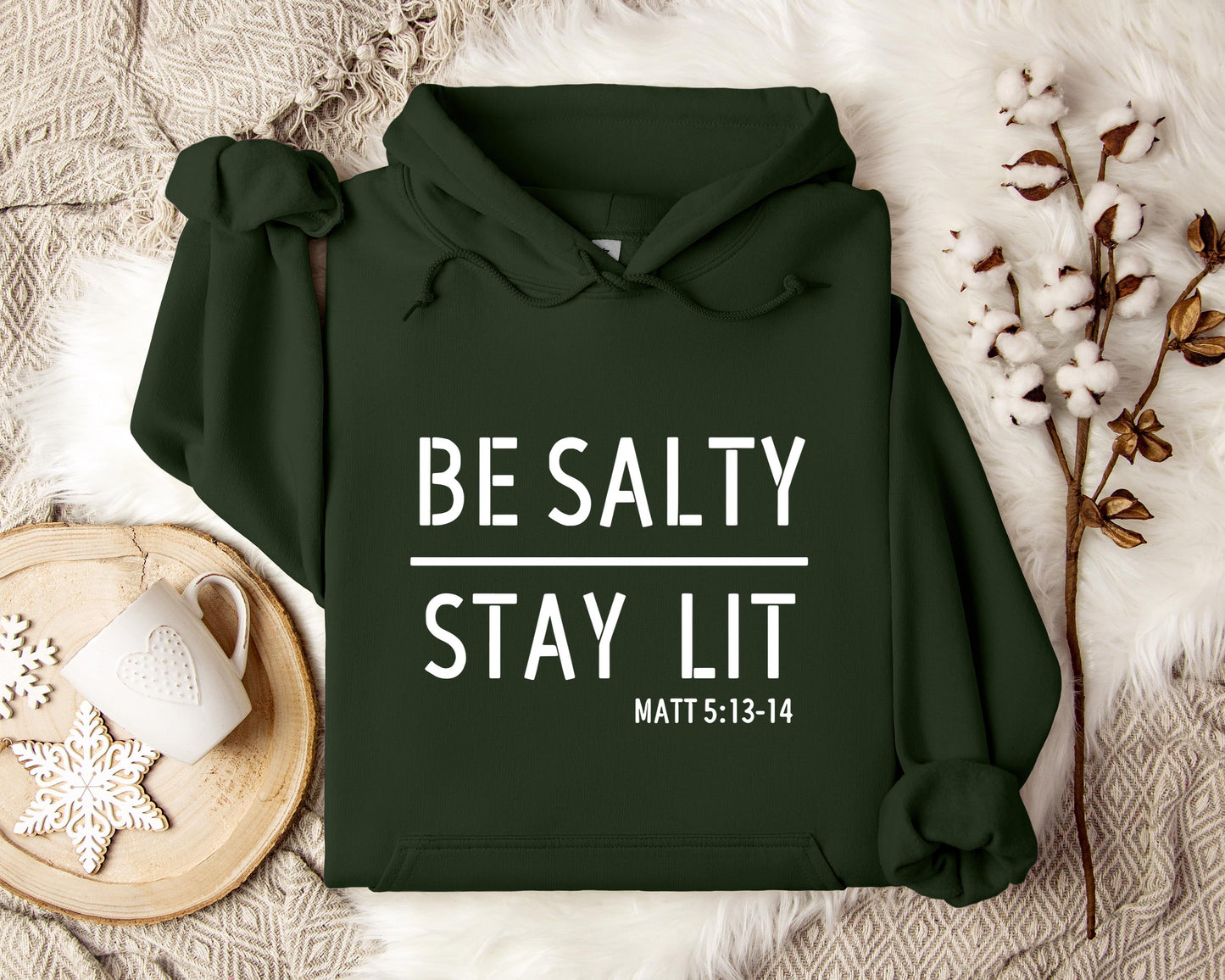 Be Salty Stay Lit Matt 5.13-14 Hoodie