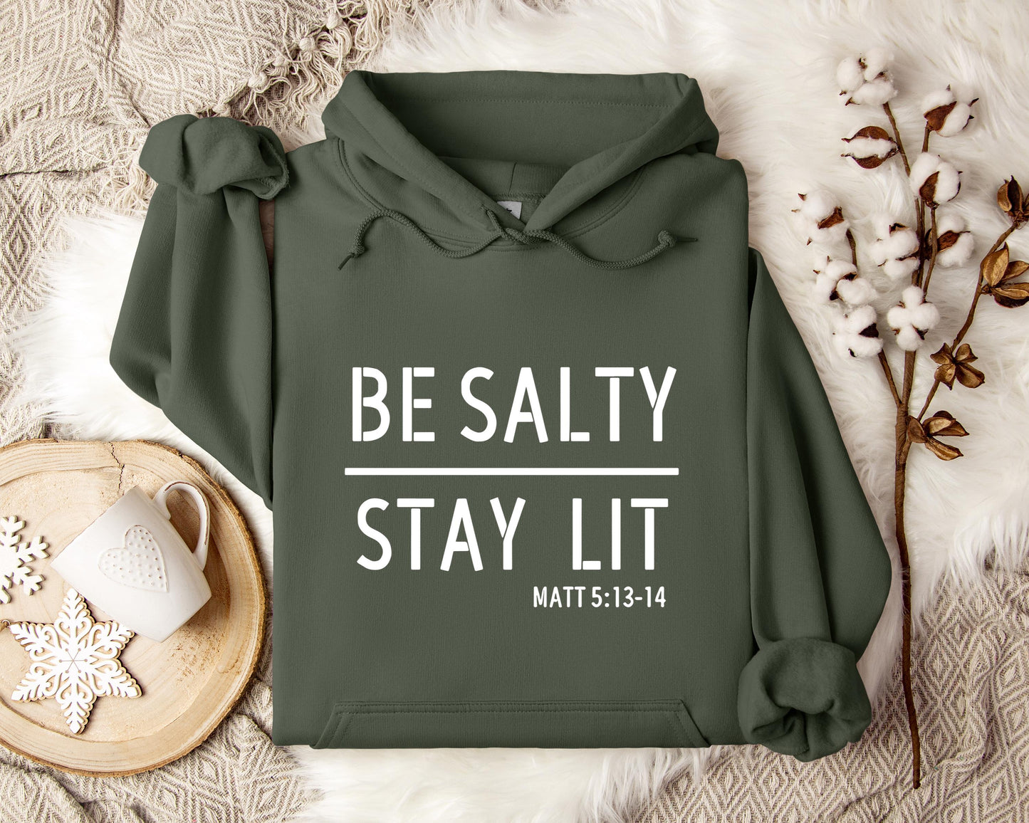 Be Salty Stay Lit Matt 5.13-14 Hoodie