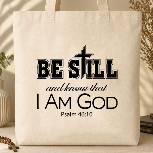Be Still And Know That I Am God Psalm 46.10 01__1 Tote Bag