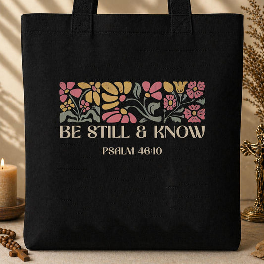 Be Still & Know Psalm 46.10 Tote Bag