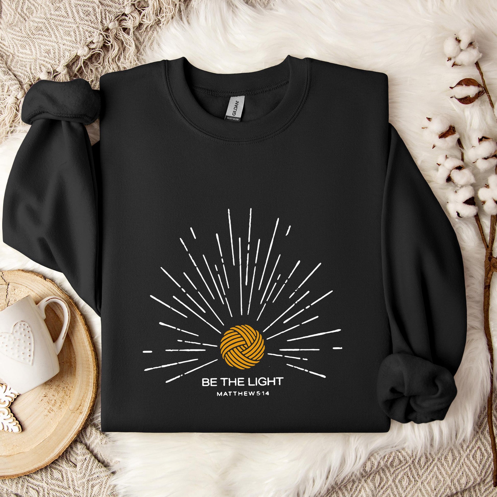Be The Light Matthew 5.14 Yarn Sweatshirt