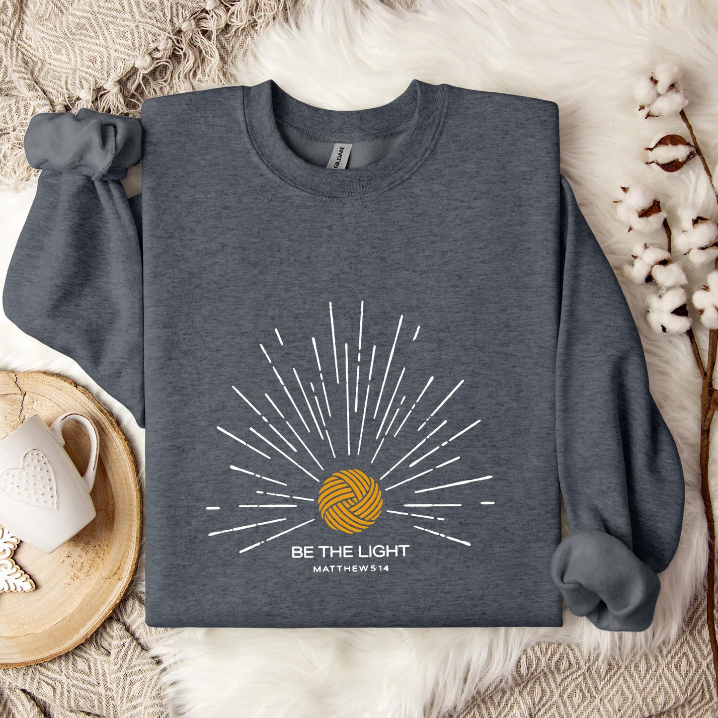 Be The Light Matthew 5.14 Yarn Sweatshirt
