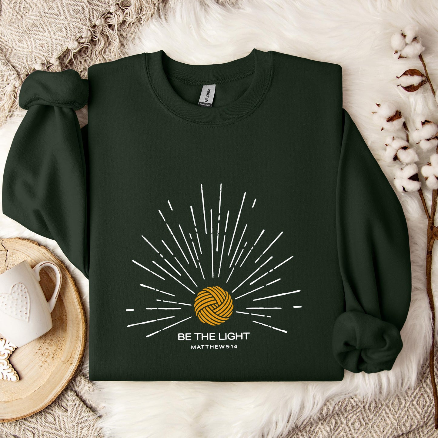 Be The Light Matthew 5.14 Yarn Sweatshirt