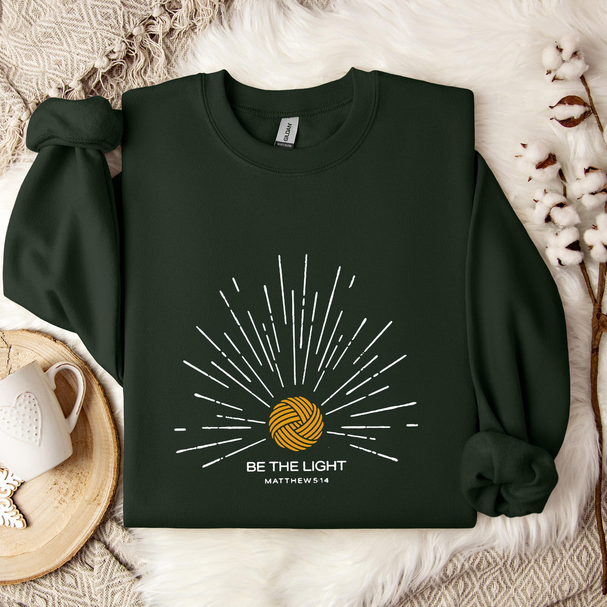 Be The Light Matthew 5.14 Yarn Sweatshirt
