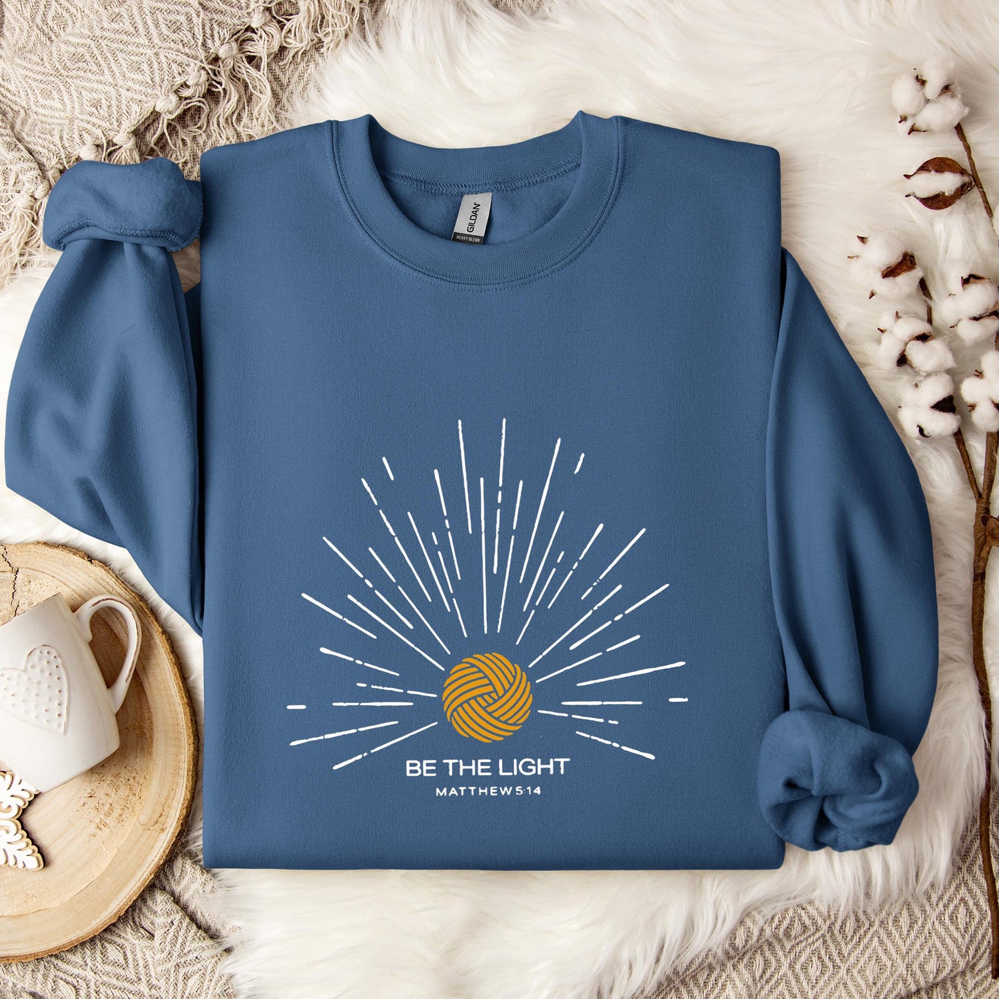 Be The Light Matthew 5.14 Yarn Sweatshirt