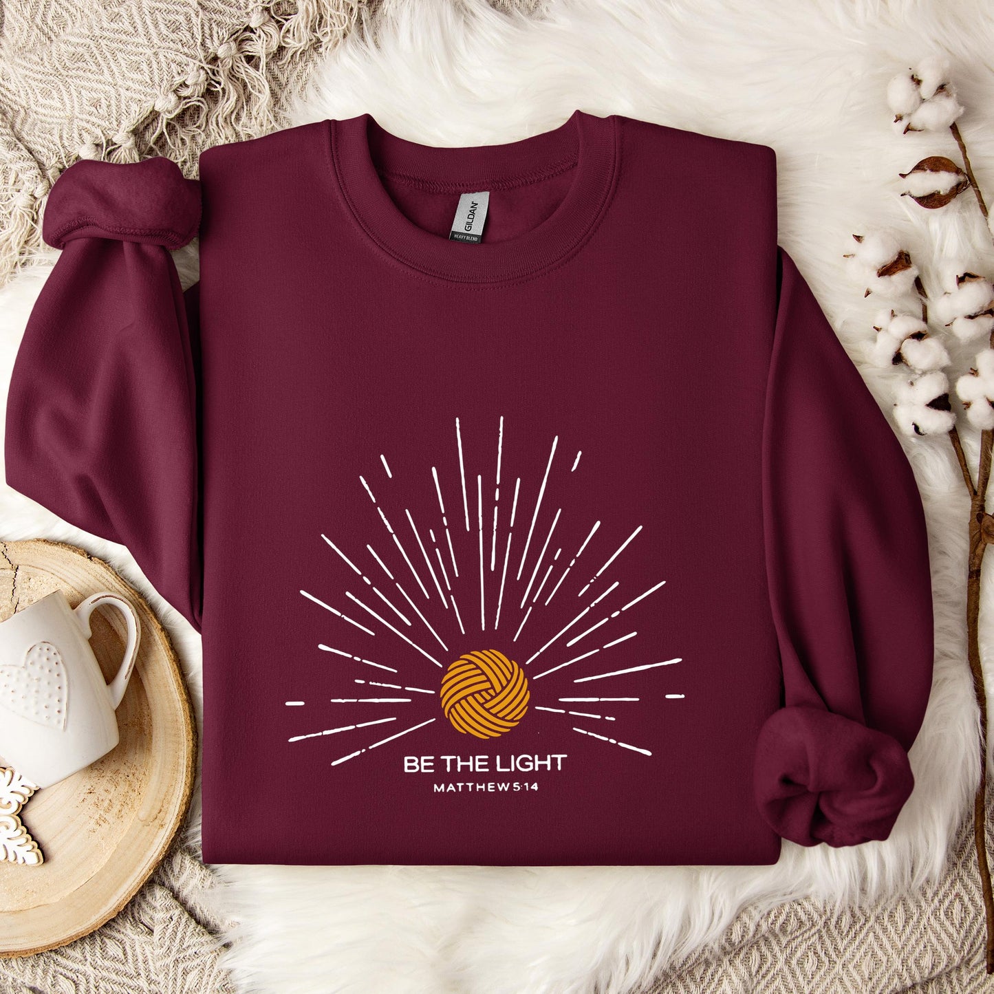 Be The Light Matthew 5.14 Yarn Sweatshirt