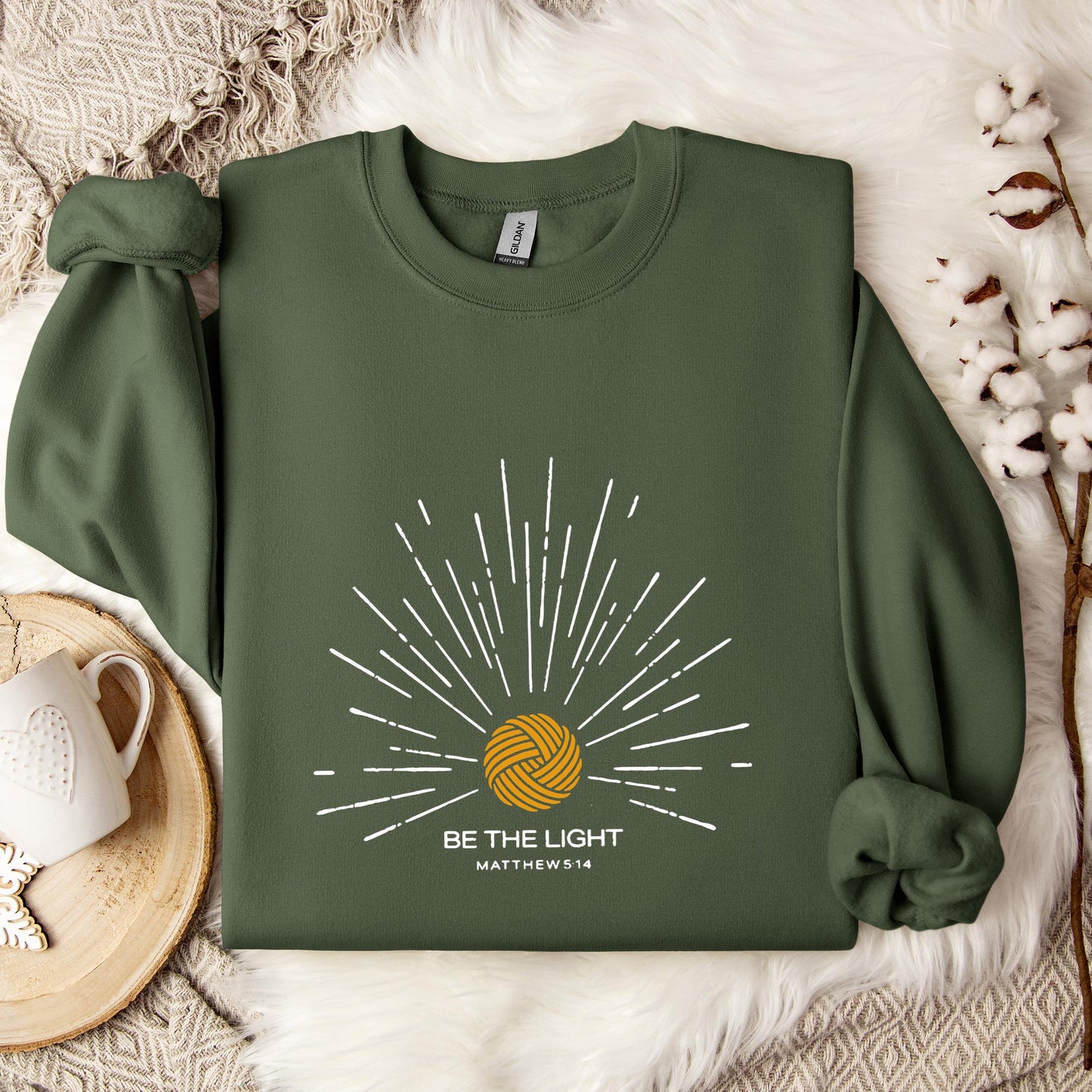 Be The Light Matthew 5.14 Yarn Sweatshirt