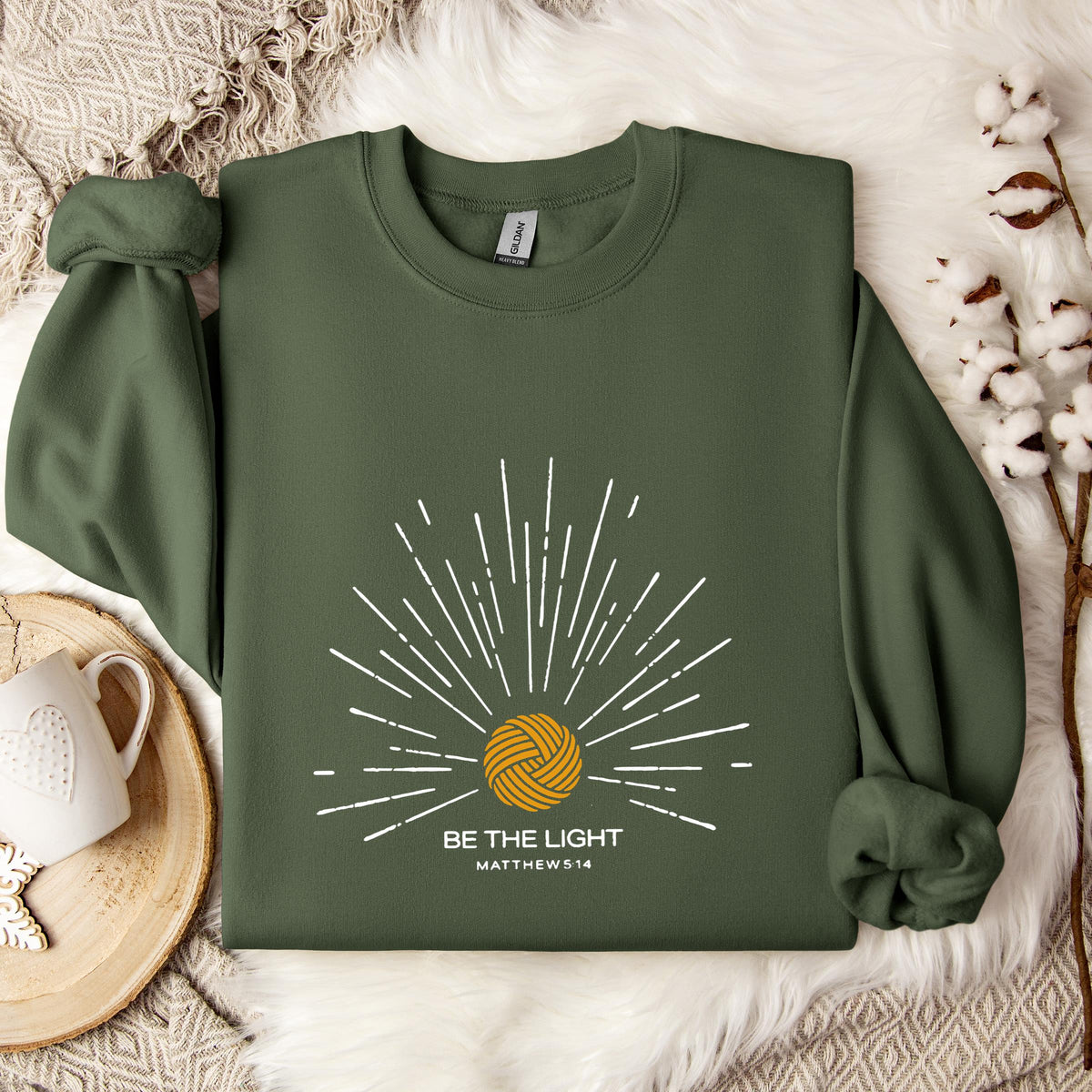 Be The Light Matthew 5.14 Yarn Sweatshirt