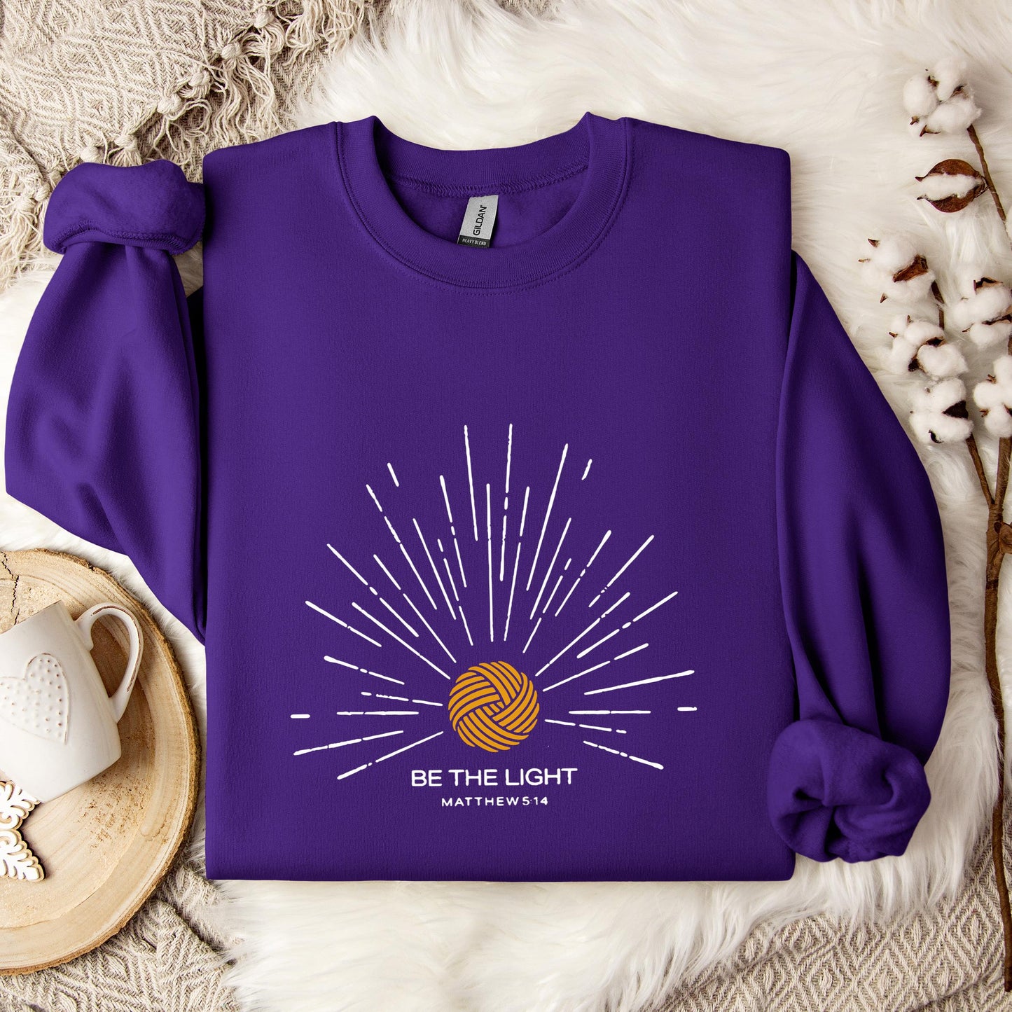 Be The Light Matthew 5.14 Yarn Sweatshirt