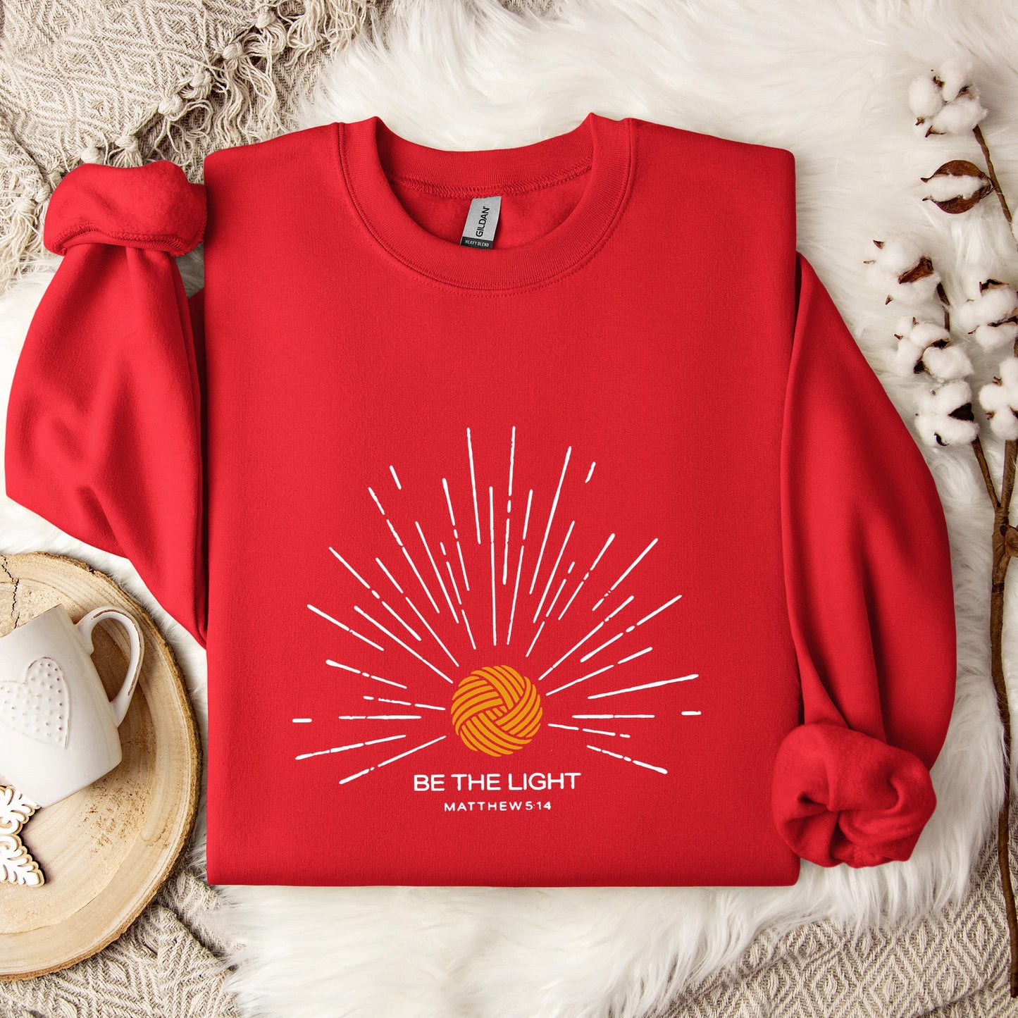 Be The Light Matthew 5.14 Yarn Sweatshirt