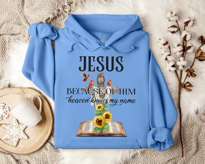 Because Of Him Heaven Knows My Name