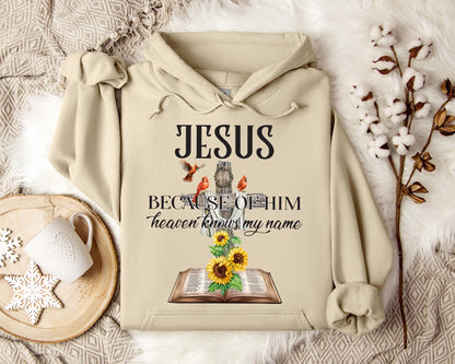 Because Of Him Heaven Knows My Name