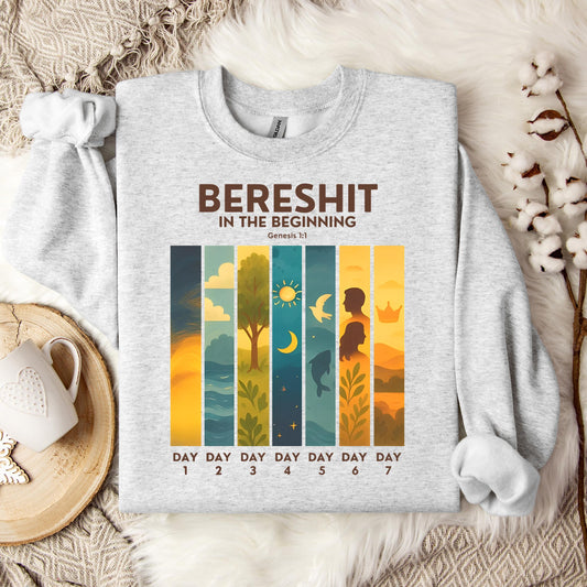 Bereshit In The Beginning Genesis 1.1 Sweatshirt