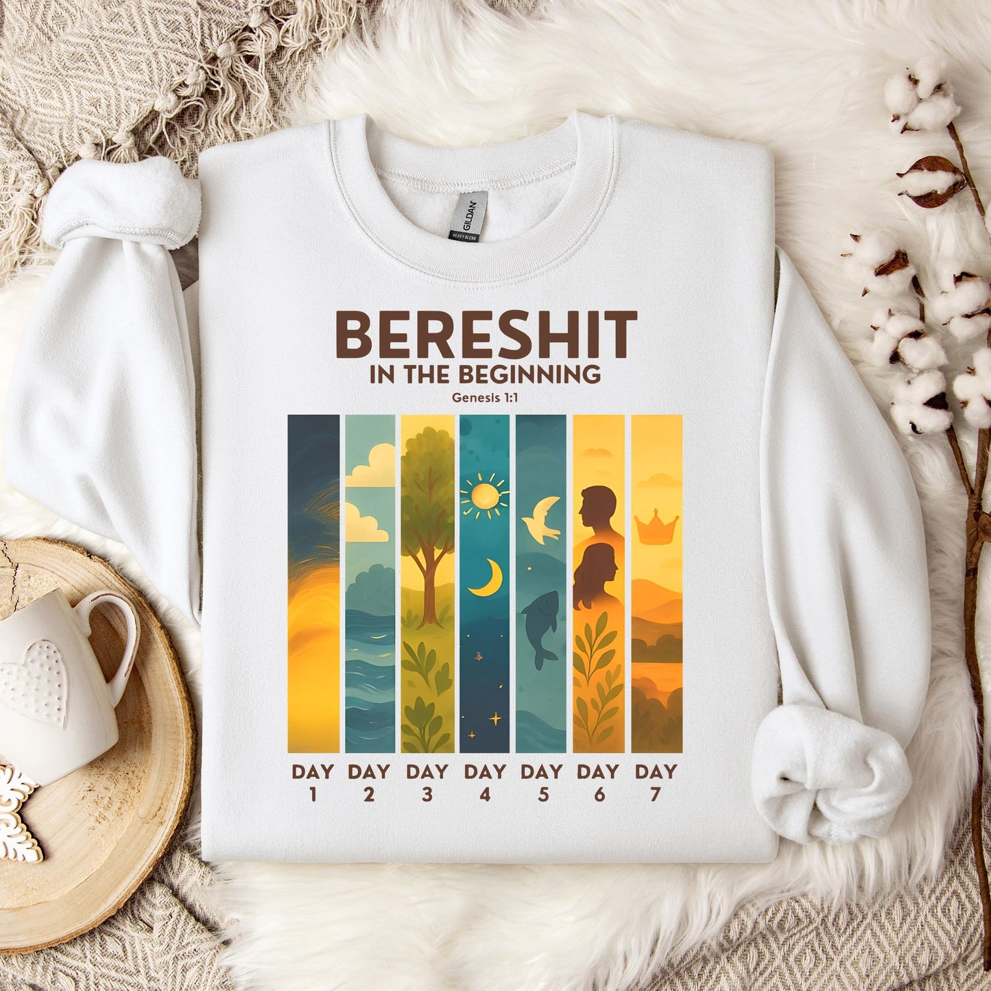 Bereshit In The Beginning Genesis 1.1 Sweatshirt