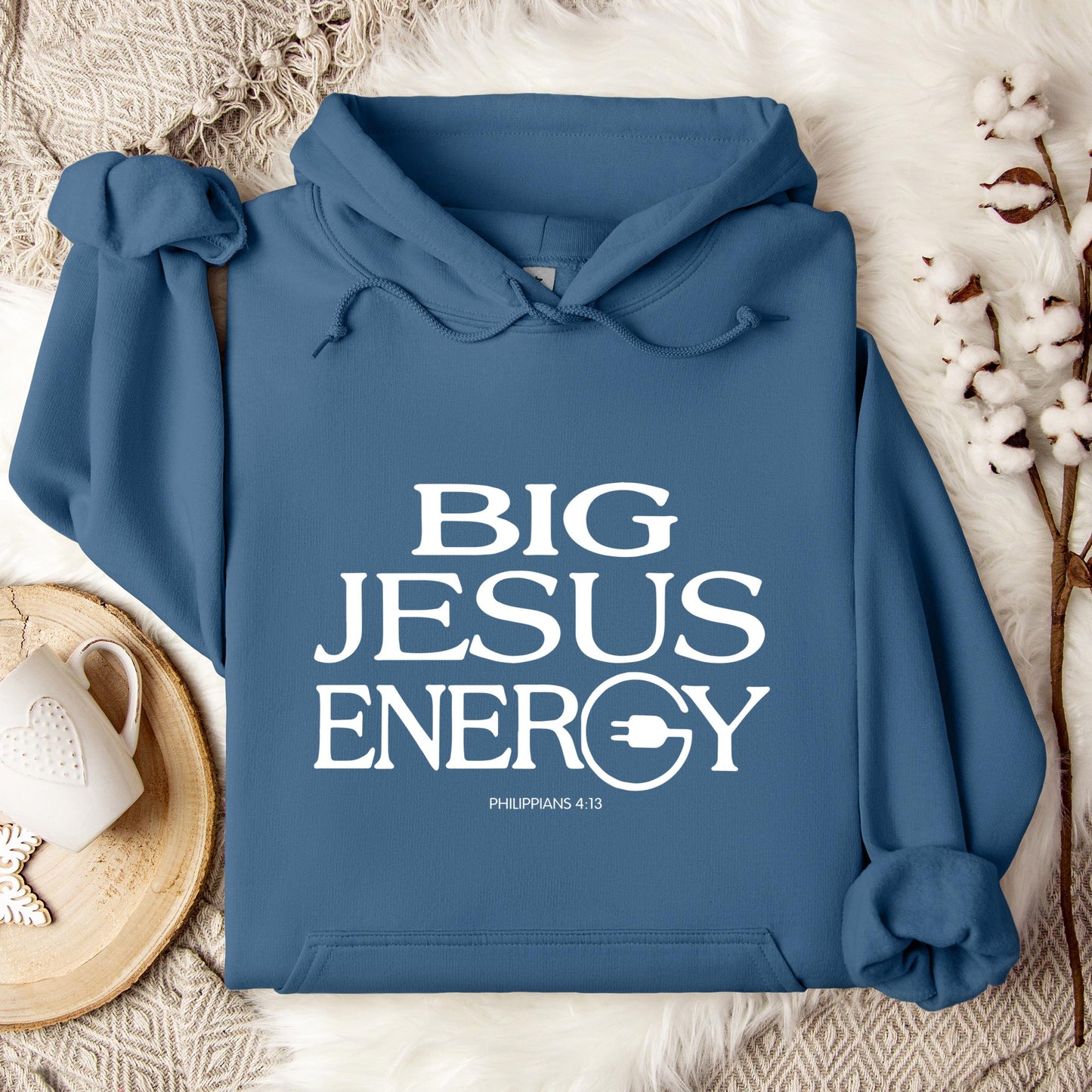 Big Jesus Energy Philippians 4.13 Hoodie