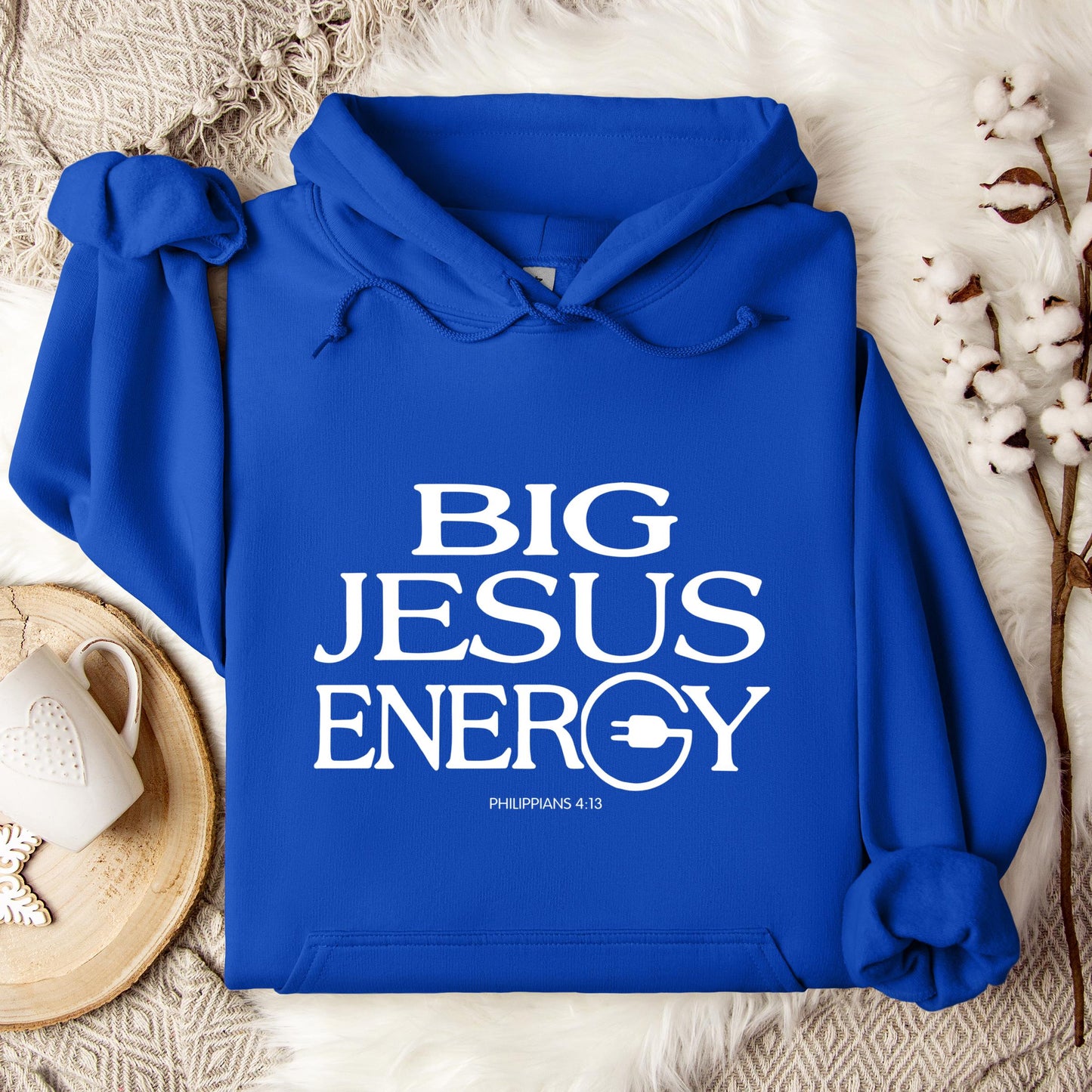 Big Jesus Energy Philippians 4.13 Hoodie