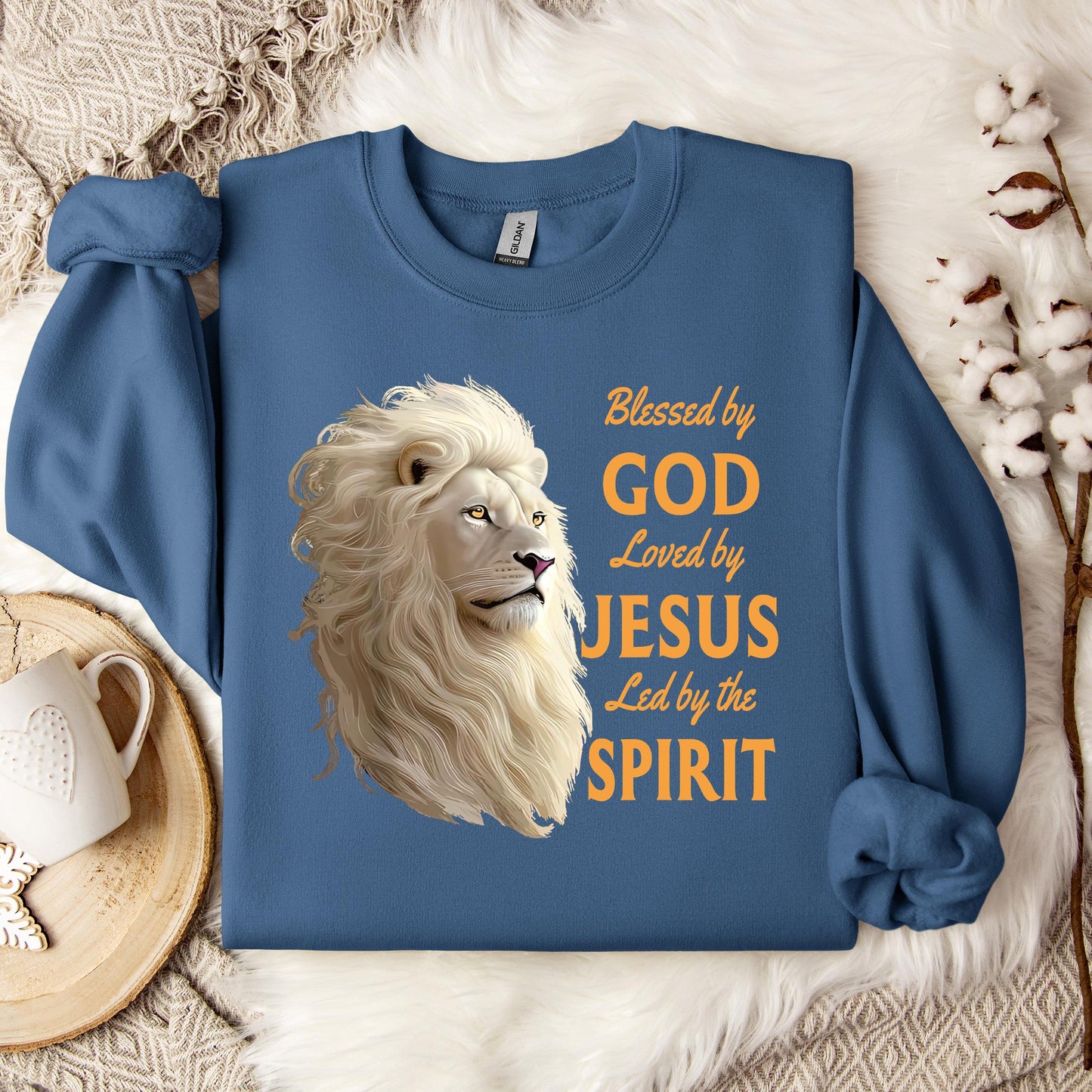 Blessed By God Loved By Jesus Led By The Spirit 01 Sweatshirt