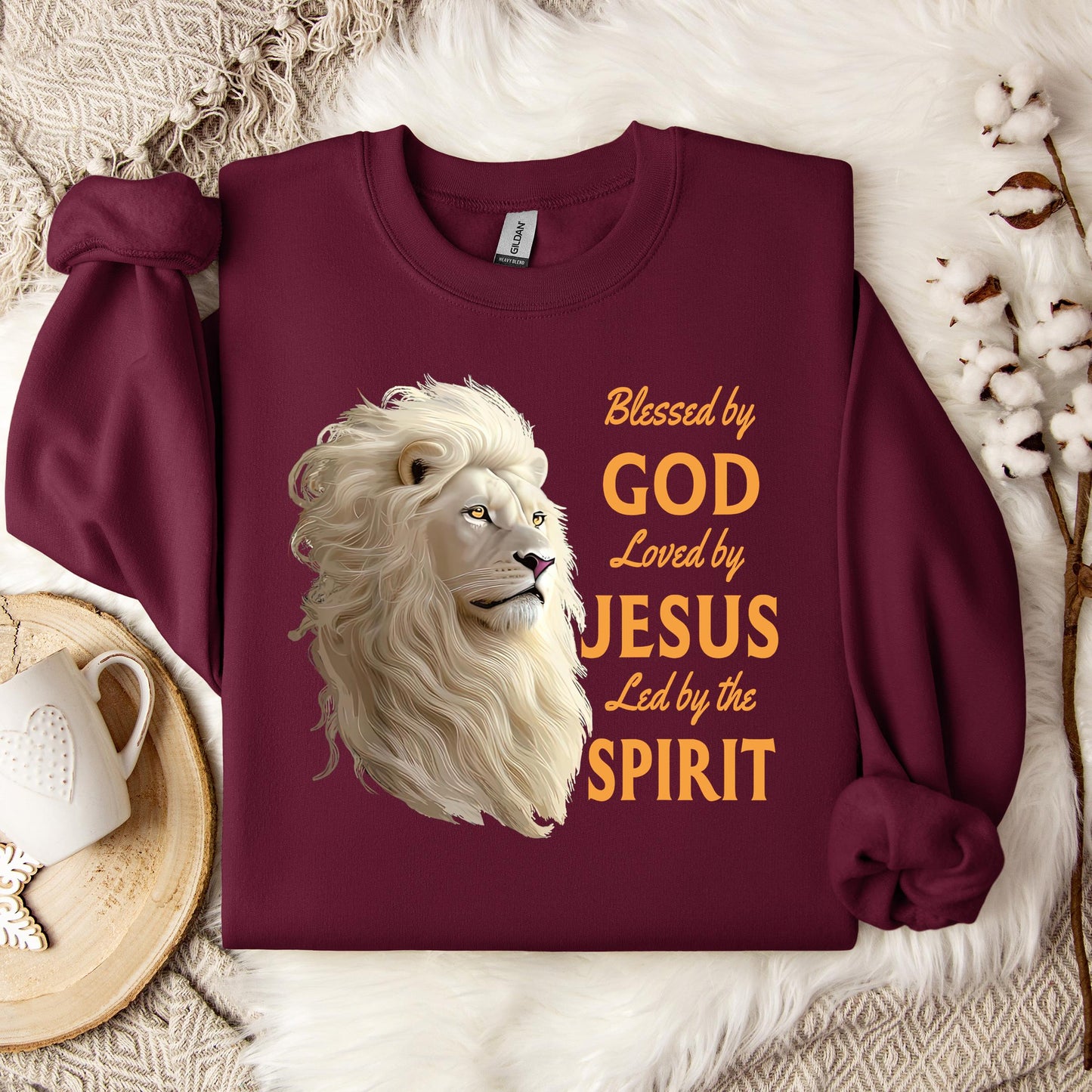 Blessed By God Loved By Jesus Led By The Spirit 01 Sweatshirt