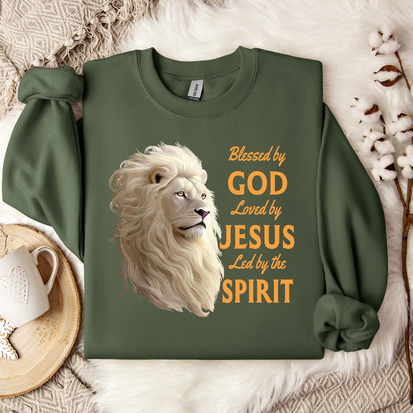 Blessed By God Loved By Jesus Led By The Spirit 01 Sweatshirt