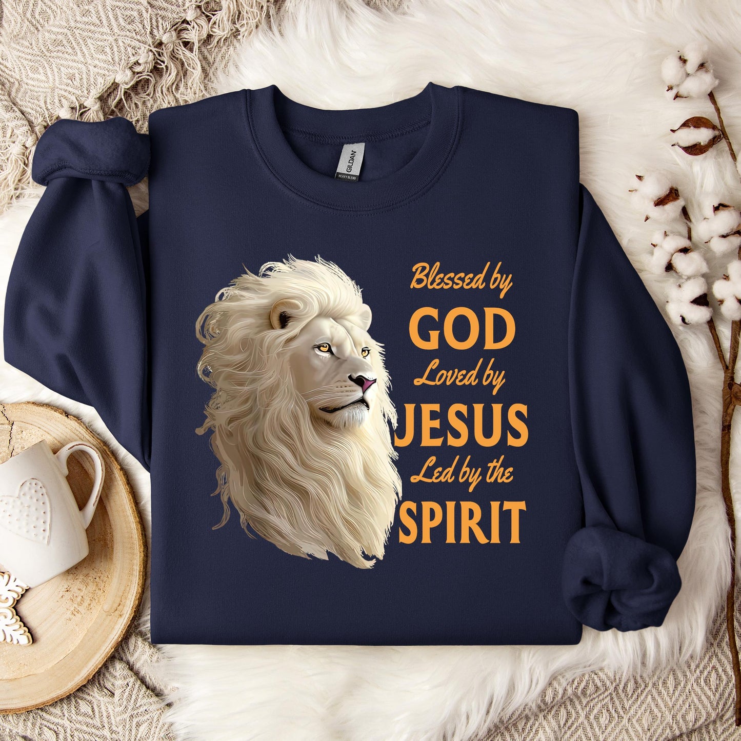 Blessed By God Loved By Jesus Led By The Spirit 01 Sweatshirt
