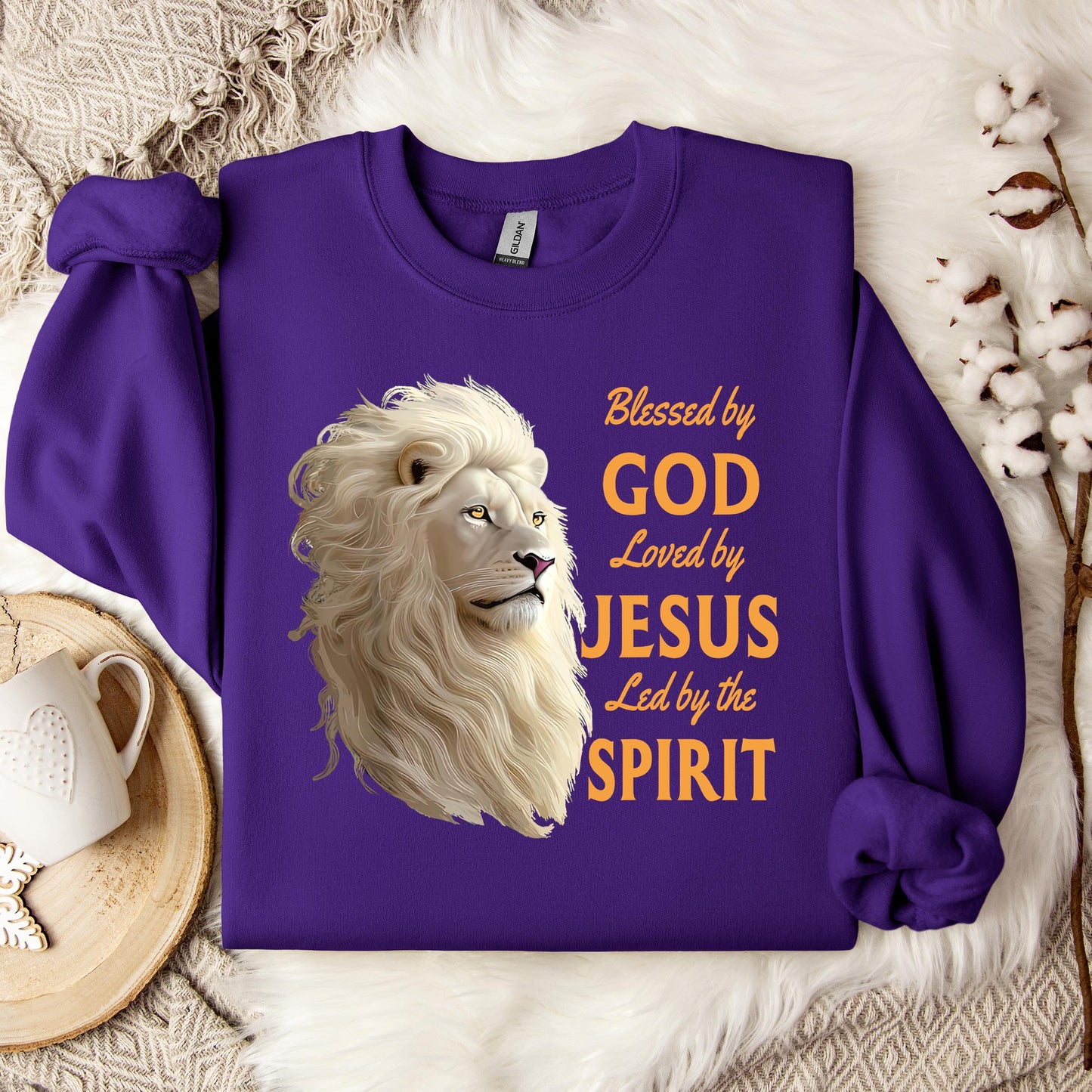 Blessed By God Loved By Jesus Led By The Spirit 01 Sweatshirt