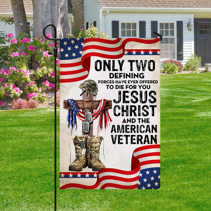 Flagwix American Flag - Only Jesus Christ and American Veteran Can Die For You, US Veteran Flag