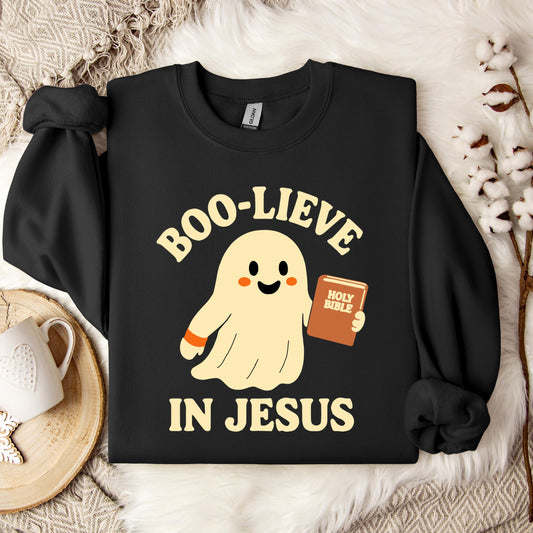 Boo-Lieve In Jesus Sweatshirt