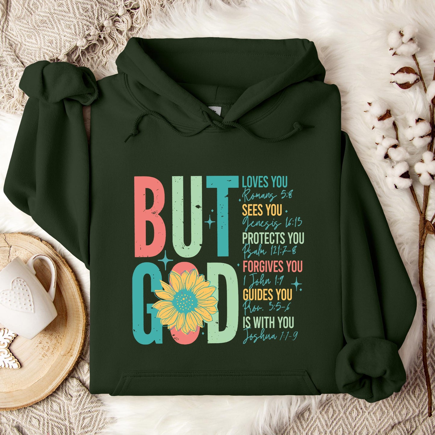 But God Sunflower Hoodie