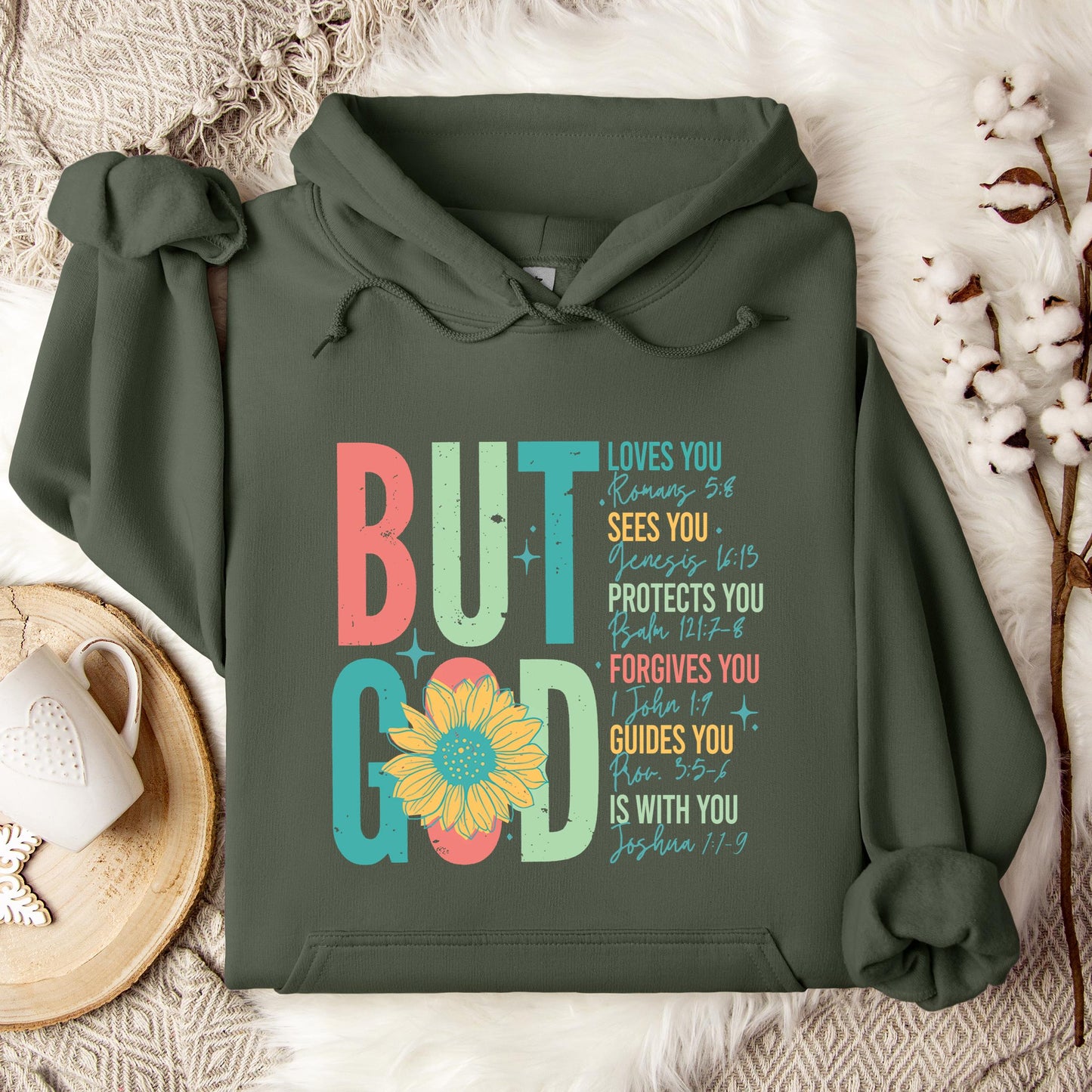 But God Sunflower Hoodie