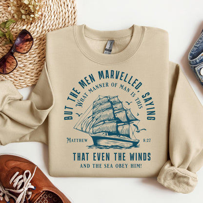 But The Men Marvelled Saying What Manner Of Man Is This That Even The Winds And The Sea Obey Him Matthew 8.27 01