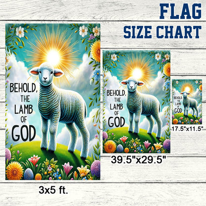 FLAGWIX  Lamb Easter Day Behold The Lamb of God Flag