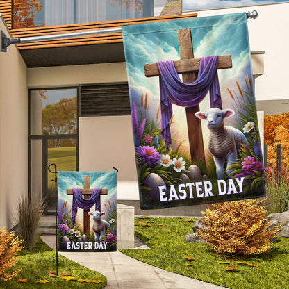 FLAGWIX Easter Lamb Christian Cross Easter Day Christian Flag