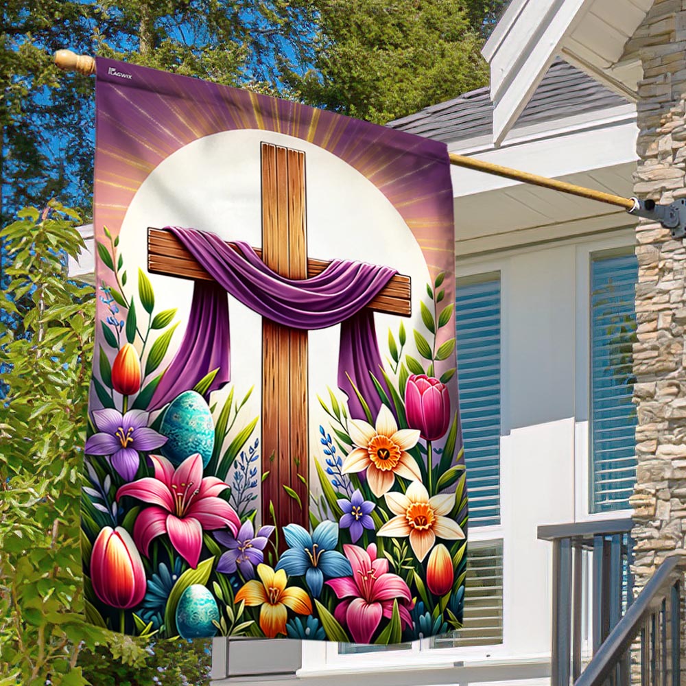 FLAGWIX  Easter Day Christian Cross Flag