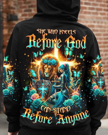 She Who Kneels Before God Lion Warrior Hoodie 3