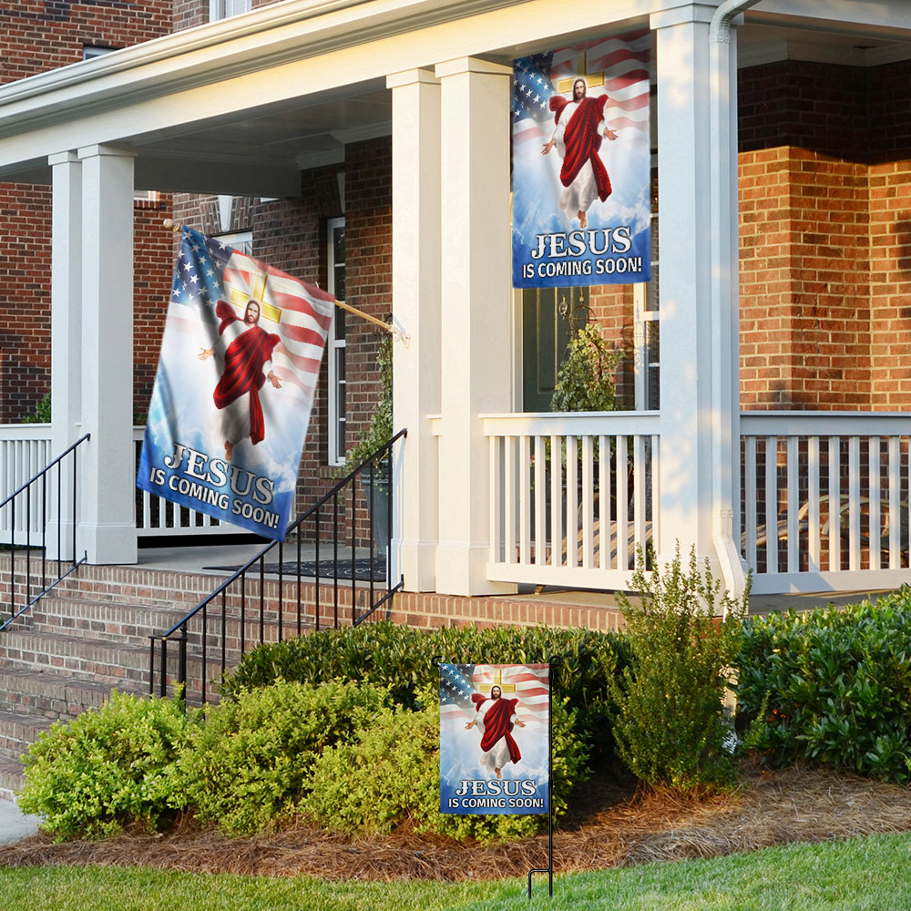 Jesus Is Coming Soon, Jesus Christ American Flag