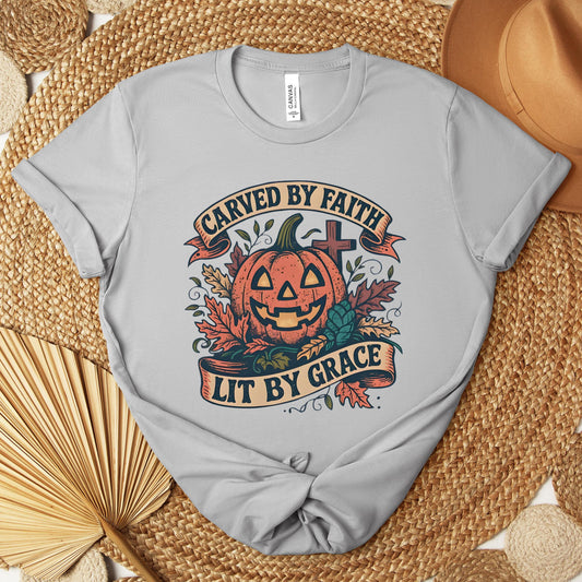 Carved By Faith Lit By Grace Premium T-shirt