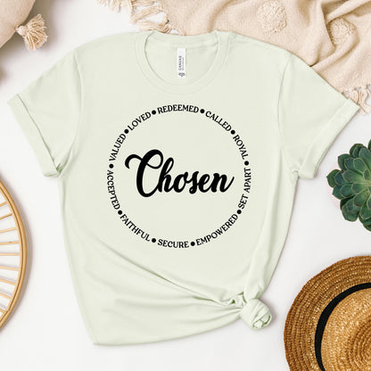 Chosen Valued Loved Redeemed Called Royal Set Apart Empowered Secure Faithful Accepted 01