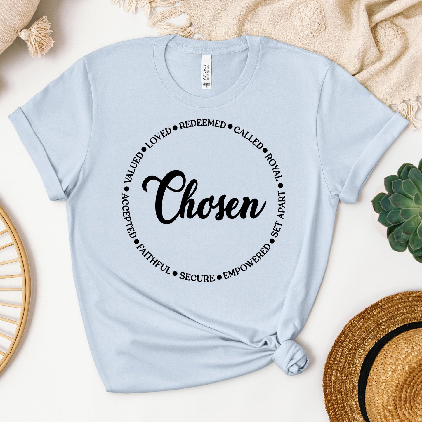 Chosen Valued Loved Redeemed Called Royal Set Apart Empowered Secure Faithful Accepted 01