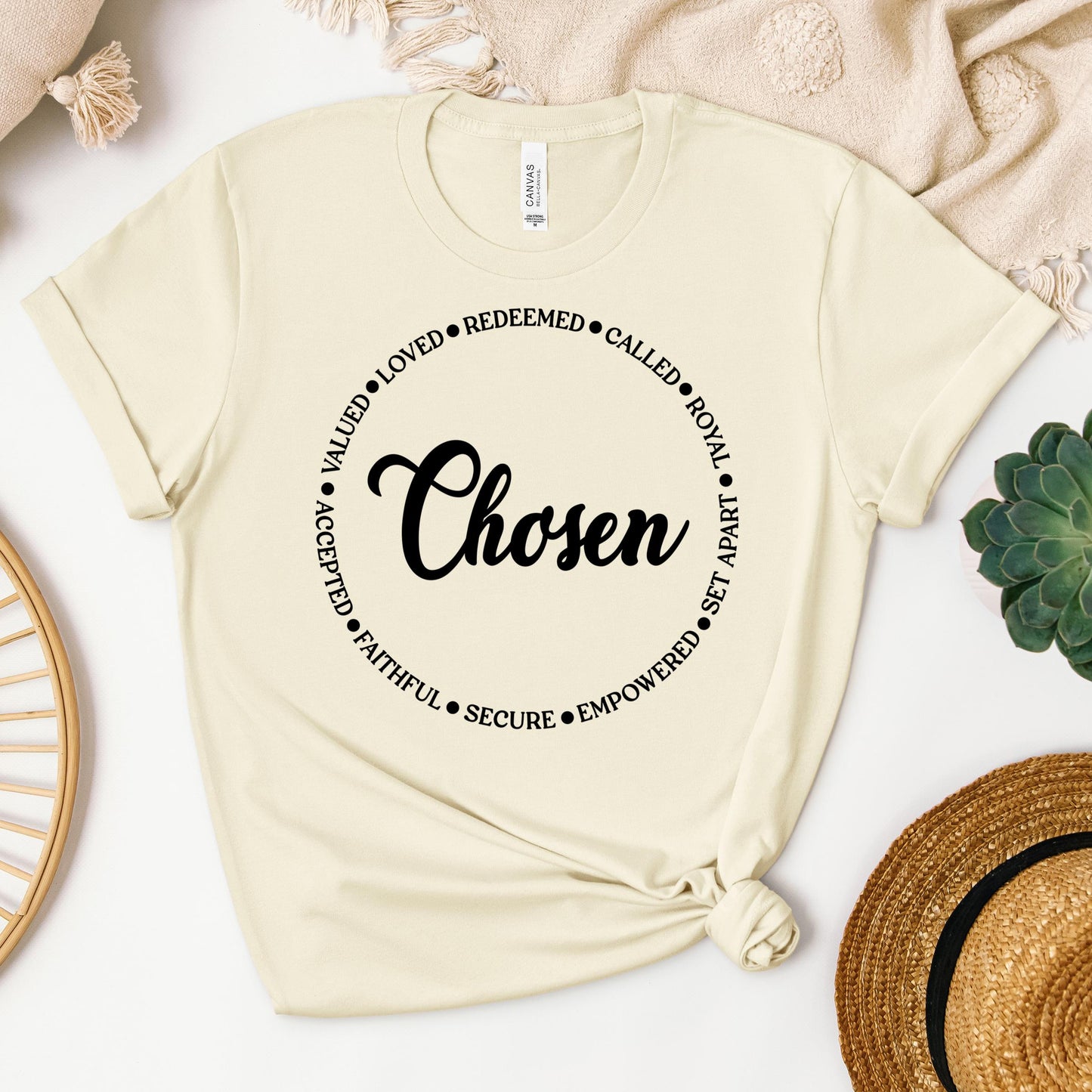 Chosen Valued Loved Redeemed Called Royal Set Apart Empowered Secure Faithful Accepted 01