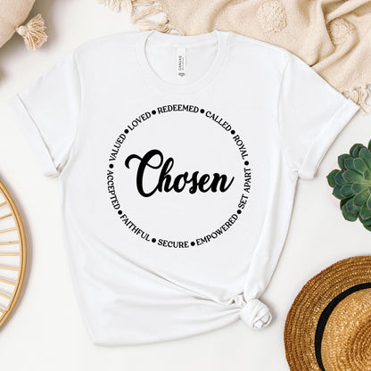 Chosen Valued Loved Redeemed Called Royal Set Apart Empowered Secure Faithful Accepted 01