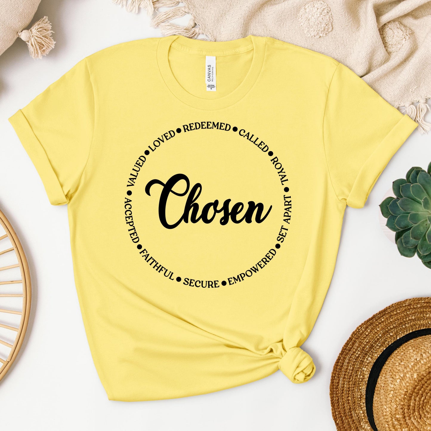 Chosen Valued Loved Redeemed Called Royal Set Apart Empowered Secure Faithful Accepted 01