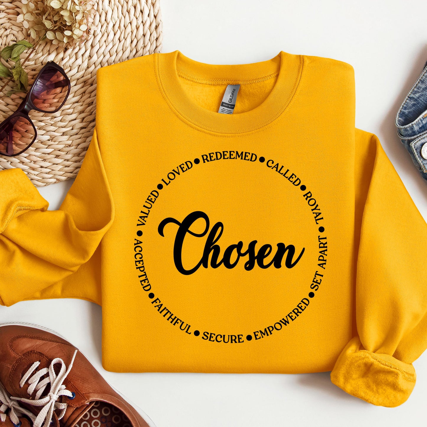 Chosen Valued Loved Redeemed Called Royal Set Apart Empowered Secure Faithful Accepted 01