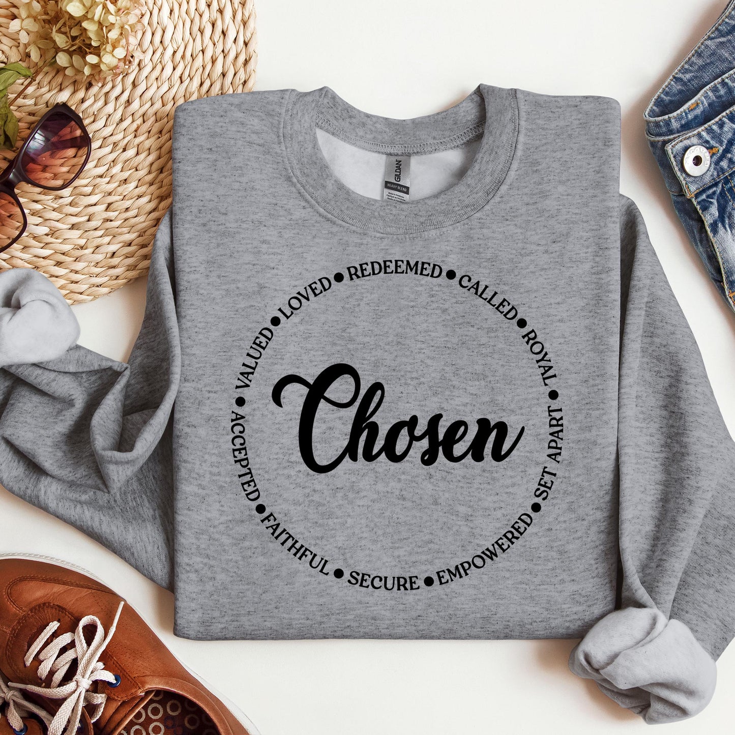 Chosen Valued Loved Redeemed Called Royal Set Apart Empowered Secure Faithful Accepted 01