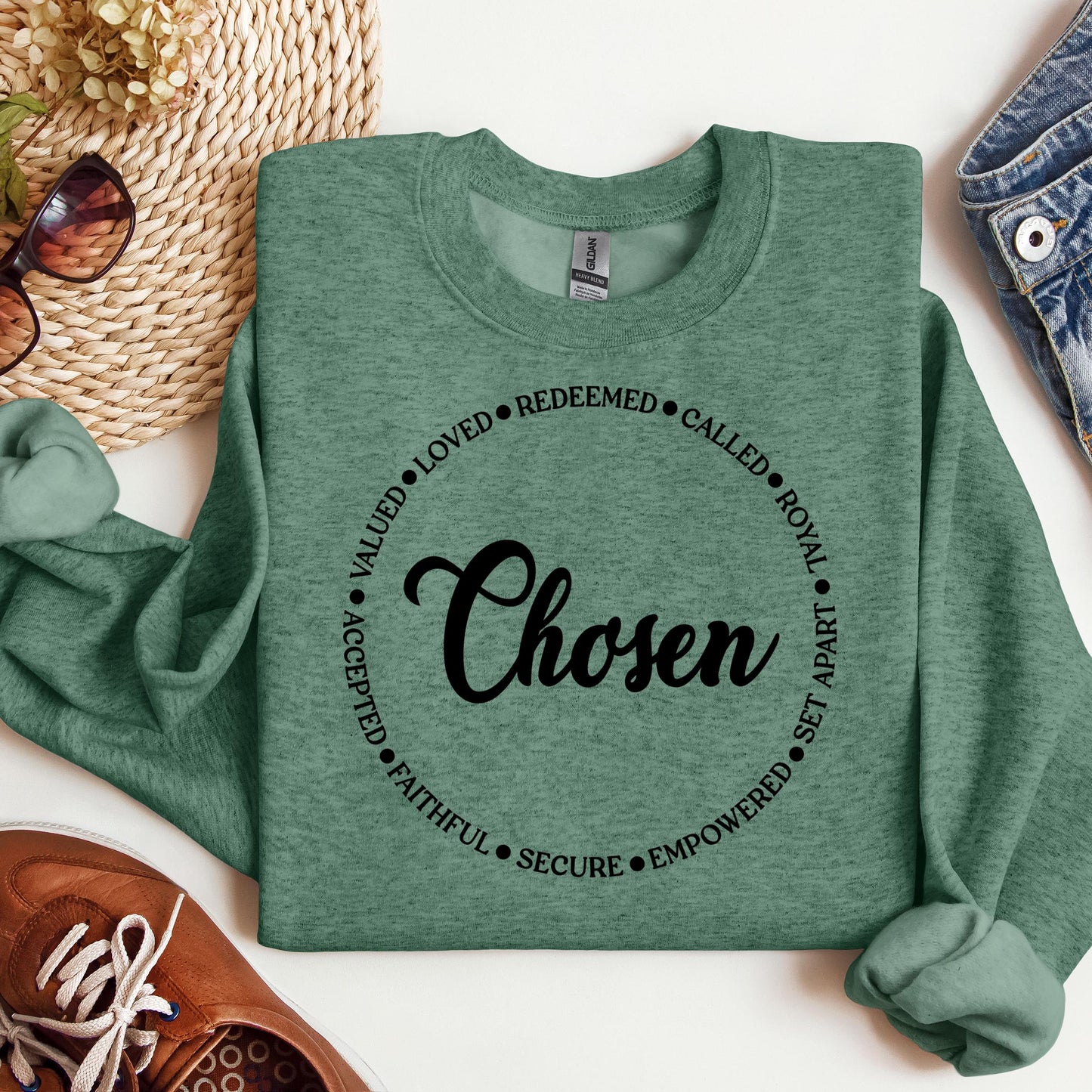 Chosen Valued Loved Redeemed Called Royal Set Apart Empowered Secure Faithful Accepted 01