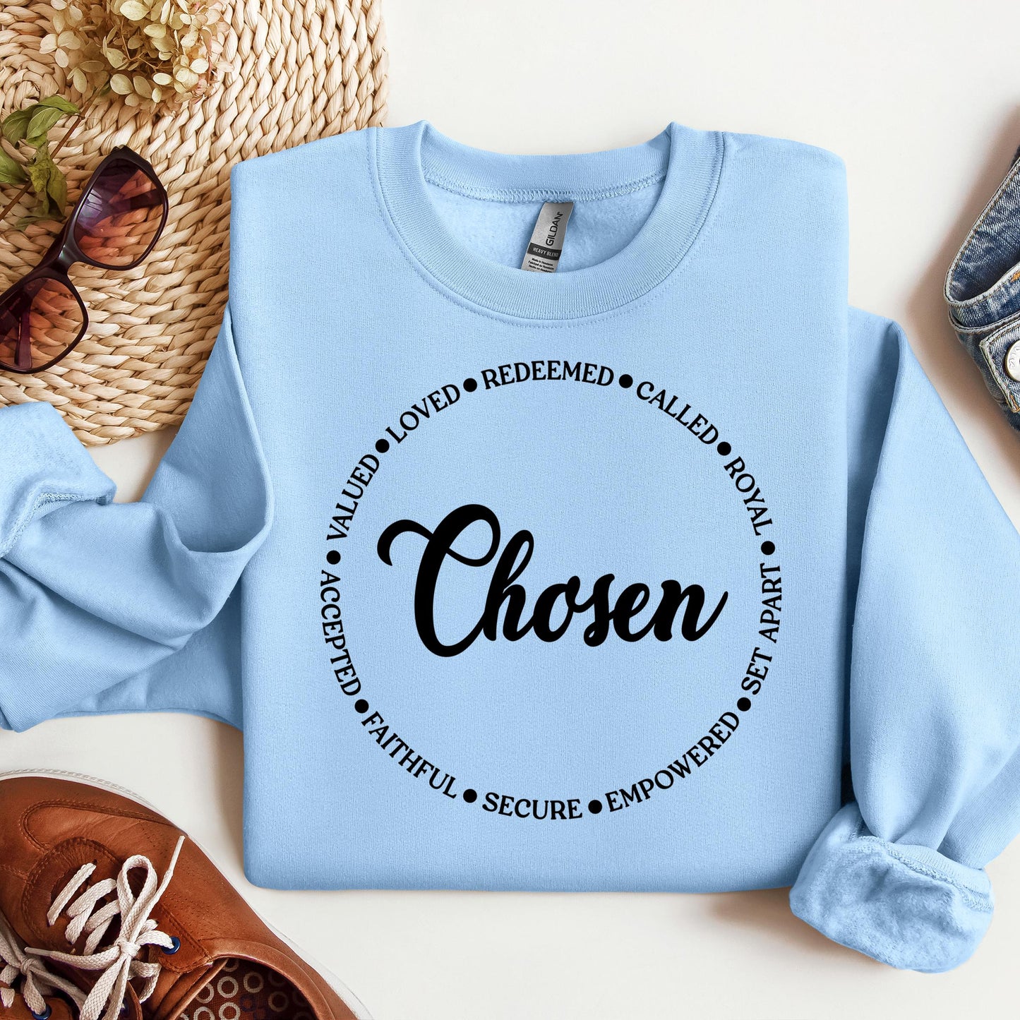 Chosen Valued Loved Redeemed Called Royal Set Apart Empowered Secure Faithful Accepted 01