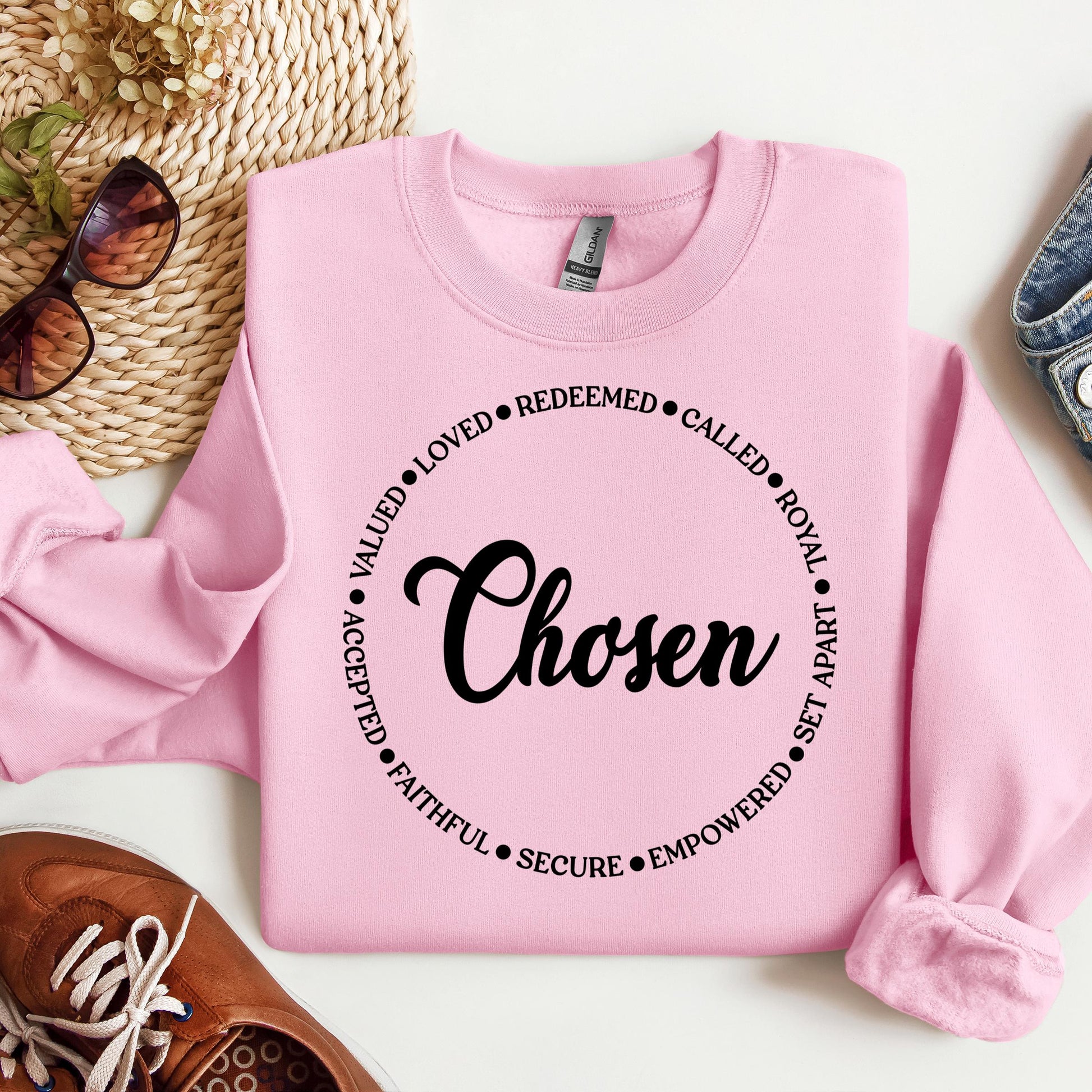 Chosen Valued Loved Redeemed Called Royal Set Apart Empowered Secure Faithful Accepted 01